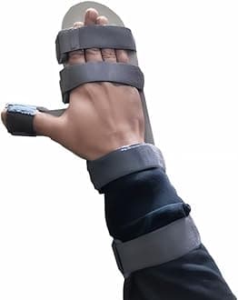 Aluminium Wrist Hand Support Static Cockup Splint For Stroke,Paralysis,Arthritic Diseases,And Fractures (For Right Hand,M)