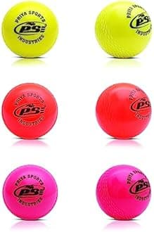 PSE Priya Sports Wind Ball PVC Ball Standard Multi Colour (Pack of 6) (WINDBALL6)