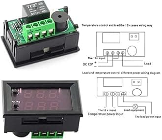 CentIoT - W1209WK W2809 DC 12V - LED Digital Temperature Controller Thermostat for incubator - with waterproof NTC Sensor