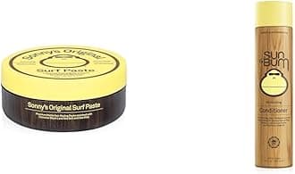 Sun Bum Sonny's Original Surf Paste & Revitalizing Conditioner| Smoothing and Shine Enhancing |Paraben Free, Gluten Free, Vegan, UV Protection | Daily Conditioner for All Hair Types | 10 oz bottle