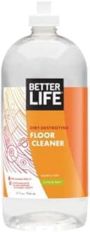Better Life Natural Plant Based Best Hardwood Floor Cleaner, Safe on All Hard Floor Surfaces, Citrus Mint, 32 Ounces, 24157