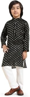 Pro-Ethic Style Developer Boy's Cotton Printed Kurta Pajama For Kid'S s Traditional Dress Kurta Pajama Set
