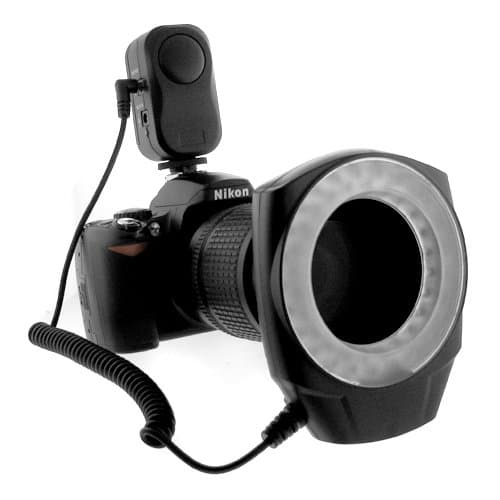 BIRUGEAR Macro Ring Flash LED Light Works with Canon/Sony/Nikon/Sigma/Olympus Lenses DSLR Digital Camera