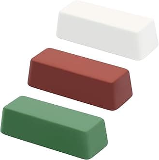 Mini Buffing Polishing Cutting Compounds 4 Oz. Kit - Green Fine/White Medium/Red Coarse - 3 Pack