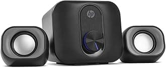 HP 2.1 DHS-2111S Black Speaker with USB Power and 3.5mm Connector Subwoofer Power 5W 2B285AA