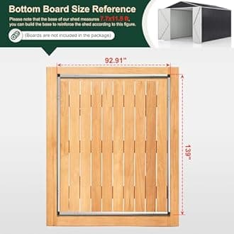 AirWire 8x12 FT Outdoor Storage Shed, Garden Shed with Updated Frame Structure and Lockable Doors, Metal Tool Sheds for Backyard Garden Patio Lawn, Grey