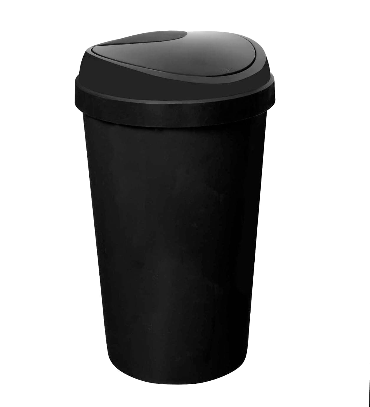 60L ALL BLACK TOUCH TOP BIN/DUSTBIN/RUBBISH BIN/KITCHEN/HOME/PLASTIC