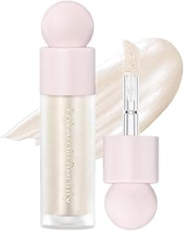 Liquid Highlighter Makeup, Natural Luminous Face Body Highlighter, Silky Smooth Lightweight Luminizer, Waterproof Long Lasting Face Illuminator Make up, #01 Moonlight White