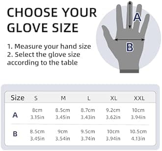 Schwer ProGuard Highest Level Cut Resistant Work Gloves PR3326 for Extreme Protection，ANSI A9 Cut Gloves with Reinforced Thumb, Non Slip, Non PFAS, Durable, Touch-screen, Black 1 Pair（XXL）