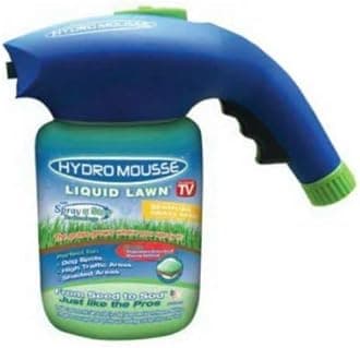 Hydro Mousse Liquid Lawn System – Bermuda Rye Mixture - Grass Seed Spray Kit for Spot Repair & Full Lawn Seeding – Easy-to-Use Lawn Patch Solution