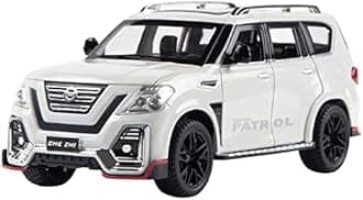 MTG Metro Toys & Gift - Nissan Tule Patrol SUV | 1:24 Scale | Big Size Diecast Model Metal Pull Back Toy car for Kids with Openable Doors & Light, Music Toy Vehicle for Kids 【Colors as Per Stock】