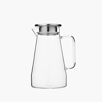 Crystal Drink Ware Jug/Carafe With Lid Used for Drinks Water/Juice/Tea/Coffee with Gift Box Packing and Excellent Decorative and Classic Modern Design (1400 ml (47.3 oz))