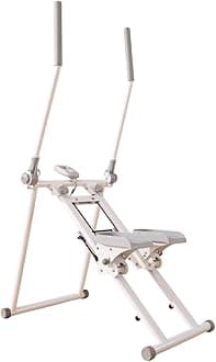 Multi-Functional Vertical Climber | Indoor Mountain Climbing Stepper Machine with Monitor | Home Cardio Workout Equipment for Full-Body Training, Weight Loss, Toning – White