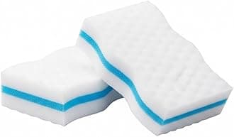 Kitchen Clean Magic Cleaning Sponge | Multipurpose Clean Sponge | Magic Eraser for Wall, Dash Boards, Switch Boards, Taps, Wall Stain Remover, Glass, Shoes, Sneakers Cleaning Sponge (Pack of 2)