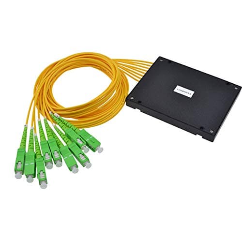 PLC Fiber Splitter with Plastic ABS Box Package, 2.0mm, SC/APC (1x4)