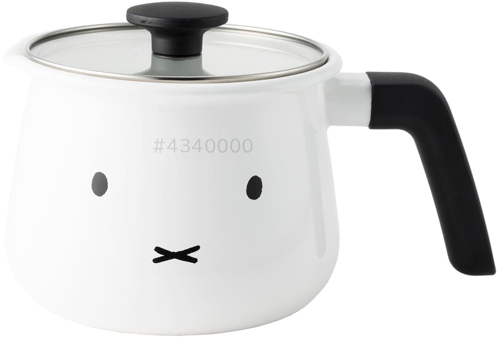 Fuji Enamel Multi-Pot, Induction Compatible, Miffy Face, 6.3 inches (16 cm)