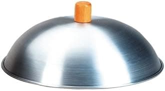 M.V. Trading TWC12 Aluminum Wok Lid with Wood Knob, 11½-Inch