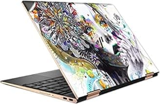 Laptop Skin Stickers HD Quality Sticker for Laptops Upto 15.6" Compatible with Apple/Dell/HP/Lenovo/Acer/Asus/Sony (Dustproof|Waterproof|Scratchproof|Reusable) - Women BW