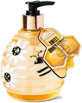Simple Pleasures - Beehive Soap Dispenser - Cute Soap Dispenser for Kitchen and Bathroom, Fresh Liquid for Hand Washing and Cleaning with the Right Cleaning Permit Seal