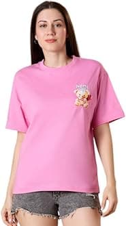 ECOTONIQUE Oversized Graphic Printed Women's Organic Cotton T-Shirt Plus Size