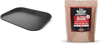 Ninja XSKGRDPLT Woodfire, Outdoor Flat Top Griddle Plate, Compatible & XSKOP2RL Woodfire Pellets, All Purpose Blend 2-lb Bag, up to 20 Cooking Sessions, 100% Real Wood Pellets