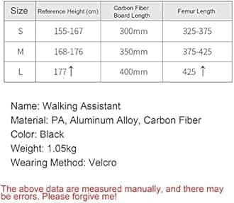 IINCOOY Lightweight Upright Walker, Bionic Body Power Walkers Mobility Walking Leg Training Aids Portable Mobility Walking Aids for Disabled Elderly (Color : Right, Size : S)