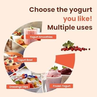 Yogurt Maker with Adjustable Time and Temperature Control,Automatic Digital Yoghurt Maker Machine with 9 glass Jars&1.6L Stainless Steel Inner Pot for Home Organic Yogurt,Natto and Rice Wine