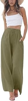 PURPEARL womens Linen Pants Casual Pants