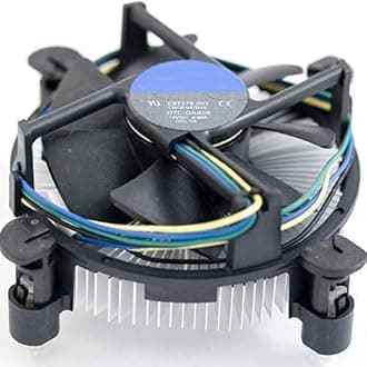 HiperAds CPU Cooling Fan with Heatsink Compatibe With LGA1150 LGA1151 LGA1155 LGA1156 Socket Celeron/Pentium/i3/i5/i7 Processors Series Fan E97379-003 CNDP751K50 DTC-DAB16 DC12V 0.60A 4-PIN
