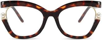 Oversized Cat Eye Reading Glasses for Women, Retro Stylish Blue Light Blocking Reader, Anti-fatigue Computer Glasses