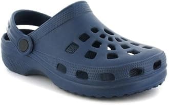 Wynsors Pop Blue Boys Sandals & Sliders - Boys Clogs Made from Moulded EVA with Moveable Back Strap. Stylish & Comfortable Kids Clogs for Casual Wear