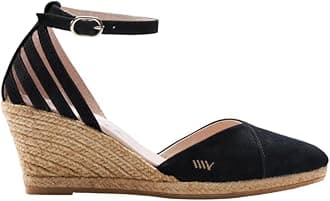 Ullastret Espadrille Suede Wedges Spain Handmade 2 ½” Heel Women's Sandals with Premium Suede Upper and 100% Natural Jute Midsole for all Occasions: Casual, Work, Party