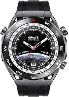 Huawei Watch Ultimate Smartwatch, iOS & Android, Innovative Liquid Metal Material, 100m Dive Technology, 14-Day Battery Life, EU/UK Version (Black)