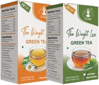 32 Baar Pack of 2 Chamomile & Tulsi Tea Bags