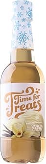 Time For Treats Flavored Syrup 16.9 Fluid Ounce Bottle for Snow Cones, Homemade Sodas, Cocktails, Coffee, Baking and More (Vanilla Cream)