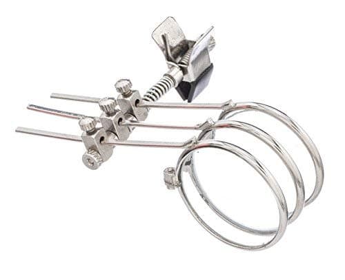 Clip-On 7/8" Triple 3.3X 6.6X 9.9X Eye Glass Loupe Set