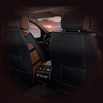 Jialuode Custom Car Seat Covers Fit for K5 2021-2022 5-Seat Full Set All Weather PU Leather Front Rear Seat Protector with Waterproof Airbag Deluxe Edition Beige