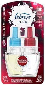 Febreze Plug Air Freshener Scented Oil Refill, Fresh-Twist Cranberry (4)