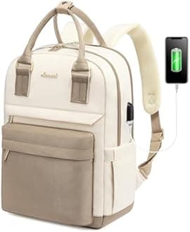 LOVEVOOK Backpack purse for Women, 14 Inch Laptop backpack with USB Port, Cute Waterproof Backpacks Stylish Travel Bags Vintage Daypacks for College Work Party