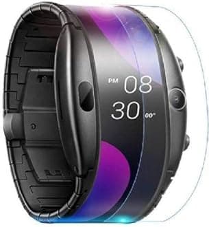 Unbreakable Protection 9H Crystal Clear View Smart Watch Screen Guard Compatible for Nubia Alpha Watch 4.01" (Pack of 2-Not a Tempered Glass)