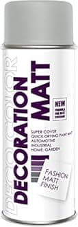 DECORATION_MATT UNIVERSAL SPRAY PAINT MULTI-PURPOSE SATIN MATT FINISH ART CRAFT ART DECOR DIY (RAL 7035 Grey light_matt)