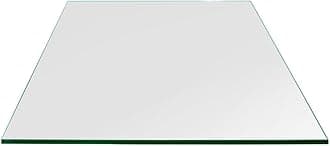 Dulles Glass 60 inch Square Glass Table Top - Tempered - 1/4" Thick Glass Surface, Safe Flat Polished, Eased Corners, Multipurpose for Dining Table, Patio, Coffee and End Table