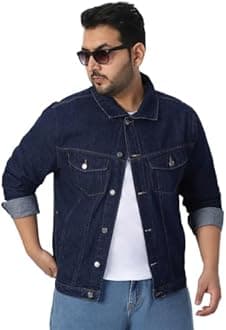 Urbano Plus Men plusjaktp Denim Jacket (pack of 1)