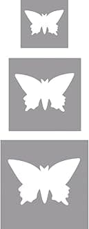 Rayher Butterfly Paper Punch set for crafts, Set of Craft Punches for card making in three different sizes