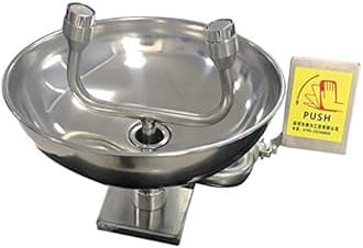 Emergency Eyewash Wall-Mounted Face Washer Station, Faucet Mounted Eyewash Station for Personal Use