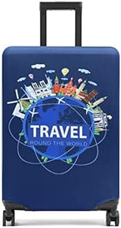 Suitcase Cover 18-32 Inch Bamboo Charcoal Fiber Luggage Cover Polyester Clear Travel Luggage Trolley Case Cover Protector