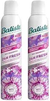 Batiste Dry Shampoo, 24H Fresh Waterless Shampoo, No Rinse Shampoo Hair Spray with Refreshing Fragrance, Touch Activated Dry Shampoo Spray, Vegan Friendly & Invisible, by Batiste Hair Care – 200ml