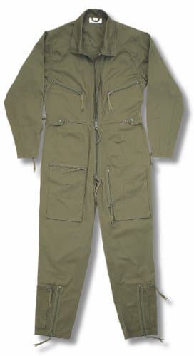 Continental Flight Suit/Boiler Suit (44, Olive)