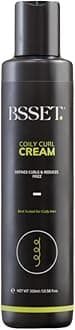 BSSET Coily Curl Cream Defines Curls Reduces Frizz - For Type 4 Coily Hair