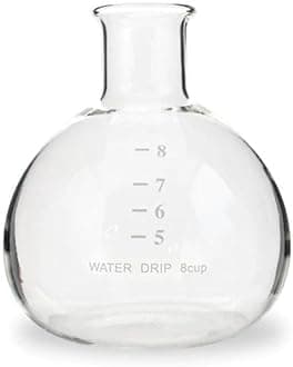 Yama CDM8 Replacement Bottom Beaker - Borosilicate Glass For 6-8 Cup Cold Brew Towers, Heat-Resistant, Dishwasher Safe